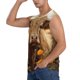 thumbnail image 3 of Fotbe Vintage Sunflower Cow Men's Camiseta sin Mangas Estampada para Hombres, Playera Casual para Gimnasio, Entrenamiento, Playa-Medium, 3 of 7
