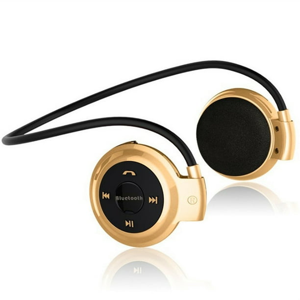 Seitruly Mini 503 Auricular inalámbrico Mini Auricular deportivo Carga USB Compatible con Bluetooth 4.0 Auricular Auriculares Reproductor de música Mp3 Cables de audio/vídeo oro