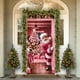 thumbnail image 4 of Adornos navideños, adornos navideños, regalos navideños, cubierta de puerta navideña, cortina de puerta de reno de Papá Noel, decoración festiva para fiestas, decoración de cubierta de puerta colgante, 4 of 6
