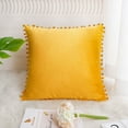 thumbnail image 3 of Unique Bargains Housse de Coussin en Velours avec Pompons pour Canapé-Lit 1 Pcs, 3 of 10
