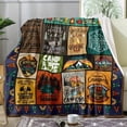 thumbnail image 3 of HELLOYOUNG Heavyweight Flannel Fleece Camping Blanket - All-Season Warm Throw with Campfire Tent RV Designs, Soft Plush for Home Outdoor Use, Cozy Gift for Men Women Backpackers, 3 of 7