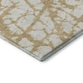 thumbnail image 6 of HomeRoots 676834 8 x 10 ft. Gold & Ivory Abstract Transitional Washable Machine Made Rectangle Area Rug with UV Protection, 6 of 7