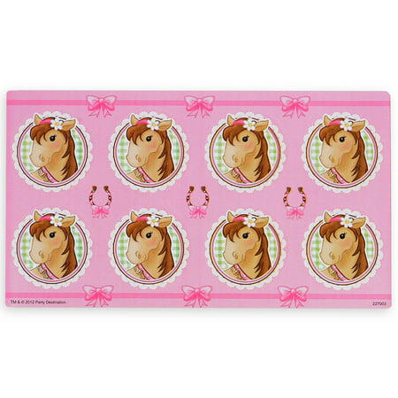 Pink Cowgirl Small Lollipop Sticker Sheet