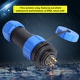 thumbnail image 4 of IP68 SP21 4Pin Waterproof Plastic Aviation Plug Socket Connector (4Pin), 4 of 9