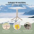 thumbnail image 3 of WestinTrends Playa 5-Piece Modern Square Patio Dining Table Set with Stackable Patio Dining Chairs, Sand, 3 of 13