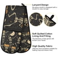 thumbnail image 2 of Yayeee Double Oven Mitt Kitchen Heat Resistant Baking 35" x7" Quilted Glove, Halloween Dancing, 2 of 6