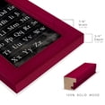 thumbnail image 2 of Alphabet Chart - Framed Print w/glass - Cherry Red, 2 of 6
