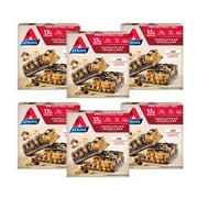 Atkins Chocolate Chip Granola Protein Meal Bar, Low Sugar, Meal Replacement, Keto Friendly, 6/5 Packs