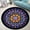 5ma20, variant on Houndstooth Pattern Round Area Rug, chic black and white circle carpet for office, lounge or entryway, soft washable non-slip floor mat, sophisticated modern décor