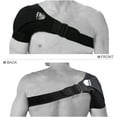 thumbnail image 2 of Shoulder Brace with Pressure Pad Neoprene Shoulder Support Shoulder Pain Ice Pack Shoulder Compression Sleeve (Color : Black, Size : Large), 2 of 6