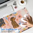 thumbnail image 4 of Long Mouse Pads for Desk,Dachshund and Flower Desk Mats on Top Of Desks, Desk Mouse Pad Extra Large with 3mm Non-Slip Base and Stitched Edge for Gaming,Office,Work,Home 35.4"x15.7", 4 of 6
