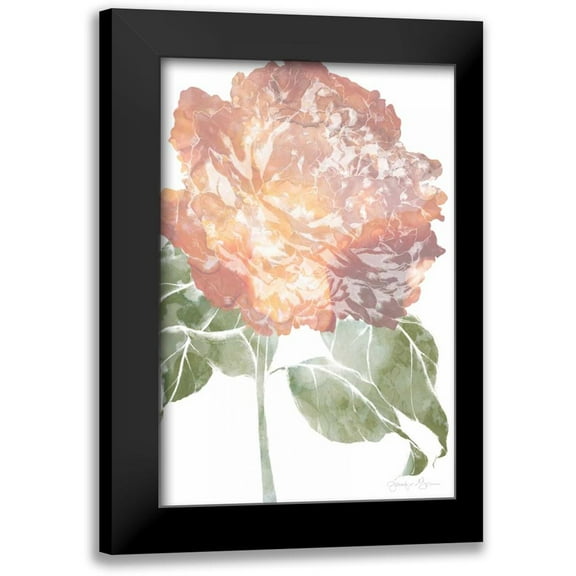 Goldberger, Jennifer 11x14 Black Modern Framed Museum Art Print Titled - Watercolor Bloom I