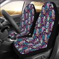 thumbnail image 2 of ABPHQTO Juego de 2 fundas para asientos de coche Sugar Skull Guitar Universal Auto Asientos delanteros Protector para coche, SUV Sedan, camión, 2 of 3