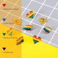 thumbnail image 4 of Juego de 30 prendedores de solapa con esmalte de arcoíris del orgullo: 15 prendedores de solapa con la bandera del orgullo LGBTQ del arcoíris + 15 prendedores con la bandera del orgullo LGBT, 4 of 5
