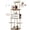 Rustic Brown, variant on Cat Tree, 77.5-Inch Tall Modern Cat Tower for Large Indoor Cats, Multi-Level Cat Condo with Scratching Posts, 2 Caves, 2 Hammocks, Heather Greige