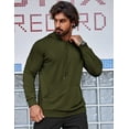 thumbnail image 3 of COOFANDY Mens Hoodie Casual Drawstring Athletic Hoodies Hooded Pullover Sweatshirts with Pocket, 3 of 12