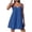 G2-Blue Dress, variant on Beach Mini Dresses for Women Tie Shoulder High Waisted A Line Sun Dress Summer Casual Flowy Camisole Dresses Breathable Linen Blend Babydoll Dress S-2XL