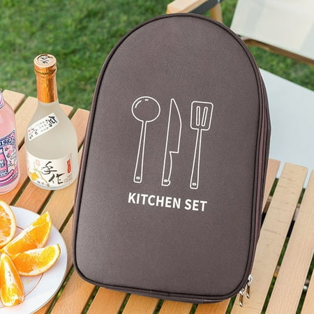 

Guibest Outdoor Cooking Utensils Storage Bag Portable Camping Cutlery Set & Wild Picnic Kitchen Tools Organizer Functional Hand Carry Bag For Easy Transport Frame Backpack Teen Camping Gear Hike