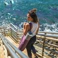 thumbnail image 6 of Yogiii Tote Sling Carrier Wlarge Side & Zipper Pocket Yoga Mat Bag, Polyester Gray, 31" Length, 6 of 6