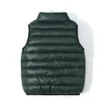 thumbnail image 5 of Boys Girls Down Vest Lightweight Water-Resistant Packable Hooded Puffer Jacket Full-zip 2-10T Kids Waistcoat (8 Years, Dark Green), 5 of 7