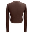 thumbnail image 7 of Women T Shirts Long Sleeve Crew Neck Slim Fit Basic Tees Business Casual Spring Outfits Cute Womens Tops Size M, 7 of 7