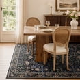 thumbnail image 6 of Lahome Decor 5'x7' Floral Area Rug for Living Room ,Area Rug 5x7ft ,Non Slip Machine Washable Rugs ,Vintage Black Rug Low Pile Boho Bird Rug for Bedroom Dining Room Office Farmhouse,Black, 6 of 9
