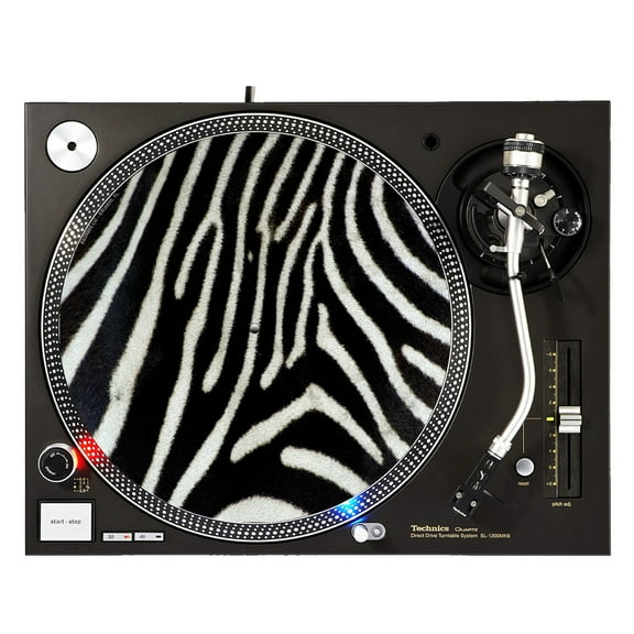 KuzmarK™ 12" DJ Turntable Slipmat - Zebra
