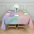 thumbnail image 3 of Dreamy Pastel Sky Square Tablecloth,Waterproof Square Table Cover,Wipeable Spillproof Washable Table Cover for Home Kitchen Party Decor 52"x52"(132x132cm), 3 of 6