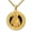 C, variant on Patron Saint Necklace for Men,St.Patrick,14K Gold Plated Black Onyx, Protection Gift