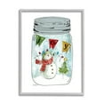 thumbnail image 3 of Stupell Industries Joy Text Snowman Christmas Tree Lights Country Jar, 24 x 30, Design by Livi Finn, 3 of 5