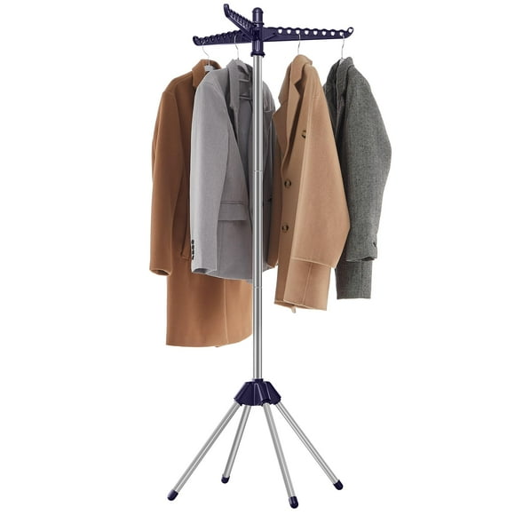 Tendedero de ropa SONGMICS plegable con 3 brazos para 27 prendas