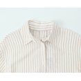 thumbnail image 5 of HH TRAF 2024 Camisa casual de moda para mujer, cuello vuelto, mangas largas, cordones en la espalda, blusa de verano de un solo pecho para mujer, 5 of 5