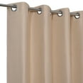 thumbnail image 4 of Blockout Window Curtain Energy Efficient Grommet Curtain Panel, 2pcs 29 x 36 Inch Beige, 4 of 8