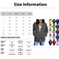 thumbnail image 3 of Light Gray Womens Hoodies Long Sleeve Zip Up Winter Sweatshirts Light Loose Fit Cotton Hoodie Y2k Drawstring with Pocket Jackets, 3 of 5