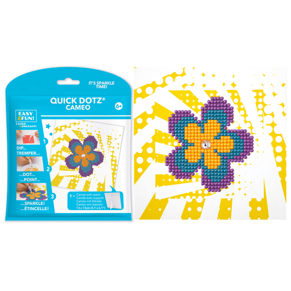 Diamond Dotz Retro Flower Diamond Painting Kits for Kids - Diamond Art Kits a Relaxing Creative Craft Kit with Dotz Gems 5.1"x5.1"