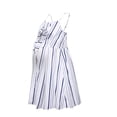 thumbnail image 4 of Dvkptbk Robe de Travail et d'Accouchement pour Femmes, Chemises de Nuit de Maternité pour l'Allaitement, Mode pour Dames, Imprimé à Rayures, Col Carré, Sans Manches, Laçage de Maternité, Allaitement, Bande Élastique, Vêtement Robe, 4 of 7
