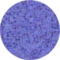 thumbnail image 1 of Ahgly Company Machine Washable Indoor Round Transitional Sky Blue Area Rugs, 6' Round, 1 of 7