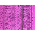 thumbnail image 1 of Ahgly Company Indoor Rectangle Solid Pink Modern Area Rugs, 7' x 10', 1 of 4
