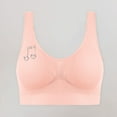 thumbnail image 5 of SMihono Bralettes for Women Cute Heart Hot Rhinestone Bras Soft Wide Straps Racerback Bralette Regular Full Coverage Bra Pink XL, 5 of 8