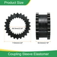 thumbnail image 2 of Coupling Sleeve Elastomer 7JE Gear Sleeve Coupling Insert Nitrile Rubber 2.54" ID x 4.33" OD x 2.19" Elastomer Length, 2 of 5