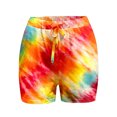 thumbnail image 5 of Ensembles pour Femmes en Solde 2 Pcs Costume de Sport d'Été Décontracté pour Femmes Col Rond Imprimé Manches Courtes Ensemble Shorts Rose Vif S, 5 of 5