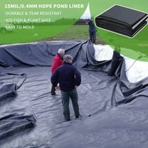 Pond Liner Flexible Easy Cutting Protective Pool Membrane Long-lasting Tear Resistant Underlayment for Fish Pond Waterfall Fountains Water Gardens