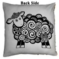 thumbnail image 2 of PKQWTM Sheep On A White Background Reversible Mermaid Cushion Cover Home Decor Sequin Pillow Case Size 16x16 inches, 2 of 2