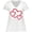 AA-White, variant on Inktastic Three Red Hearts Women's Plus Size V-Neck T-Shirt