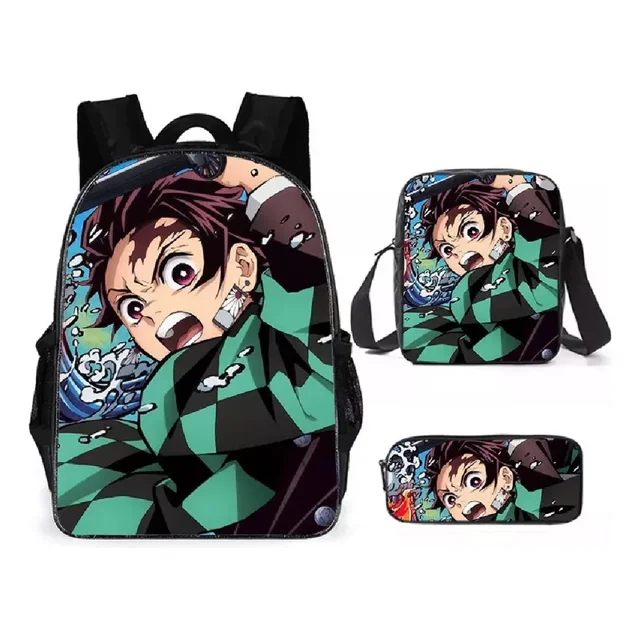 Demon Slayer: Kimetsu No Yaib Color Double Ghost Extresses 215 Backpack 3 Piece Set