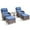 Blue, variant on Bellefurn Outdoor Swivel Rocker Patio Chairs with 6 inch Thick Cushions,Outdoor Swivel Chairs with Table,Patio Swivel Glider Chairs Wicker Outdoor Patio Furniture Set for Porch Balcony Deck