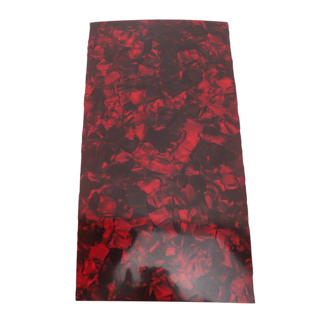 Placage de Guitare Feuille de Tête de Guitare Placage de Tête de Guitare Placage de Guitare Remplacement Placage de Guitare Feuille de Guitare Rouge Celluloïd 19.7x9.8cm Épaisseur 0.8mm Placage de Guitare
