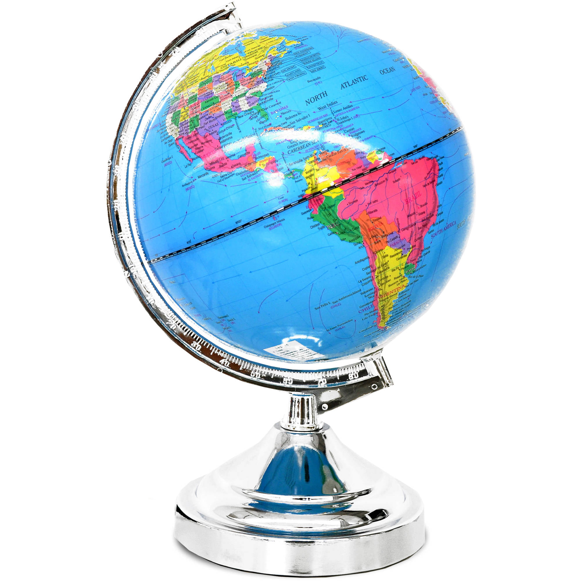  Rotating  Globe  lamp with Touch Feature Geography Earth  
