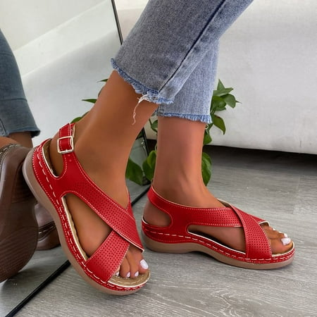 

sunhillsgrace shoes for women sandals fashion women s casual shoes breathable thick-soled outdoor leisure slippers