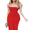 Red, variant on LYMAYTER Spaghetti Strap Dress for Women's Backless Maxi Dress High Sides Slit Knit Dresses S-L